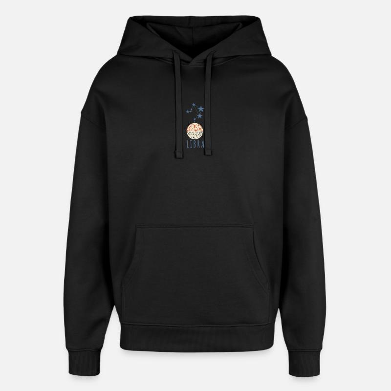 La constellation de la Balance - Sweat à capuche unisexe Stanley/Stella Oversized - noir