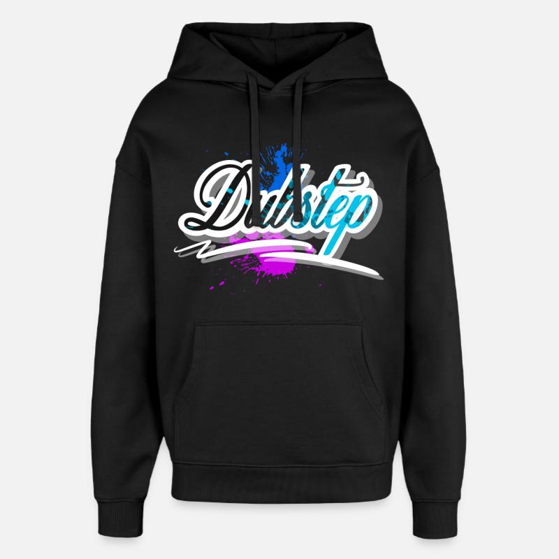 dubstep - Sweat à capuche unisexe Stanley/Stella Oversized - noir