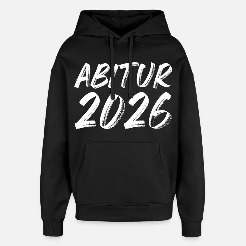 Abitur 2026 - Sweat à capuche unisexe Stanley/Stella Oversized - noir
