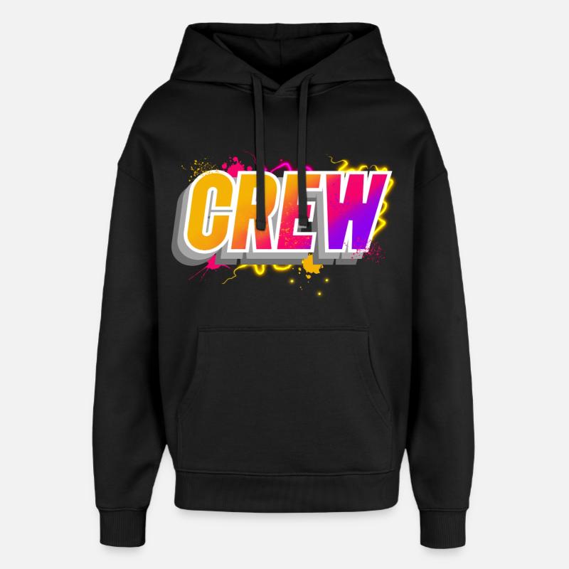 équipage - Sweat à capuche unisexe Stanley/Stella Oversized - noir