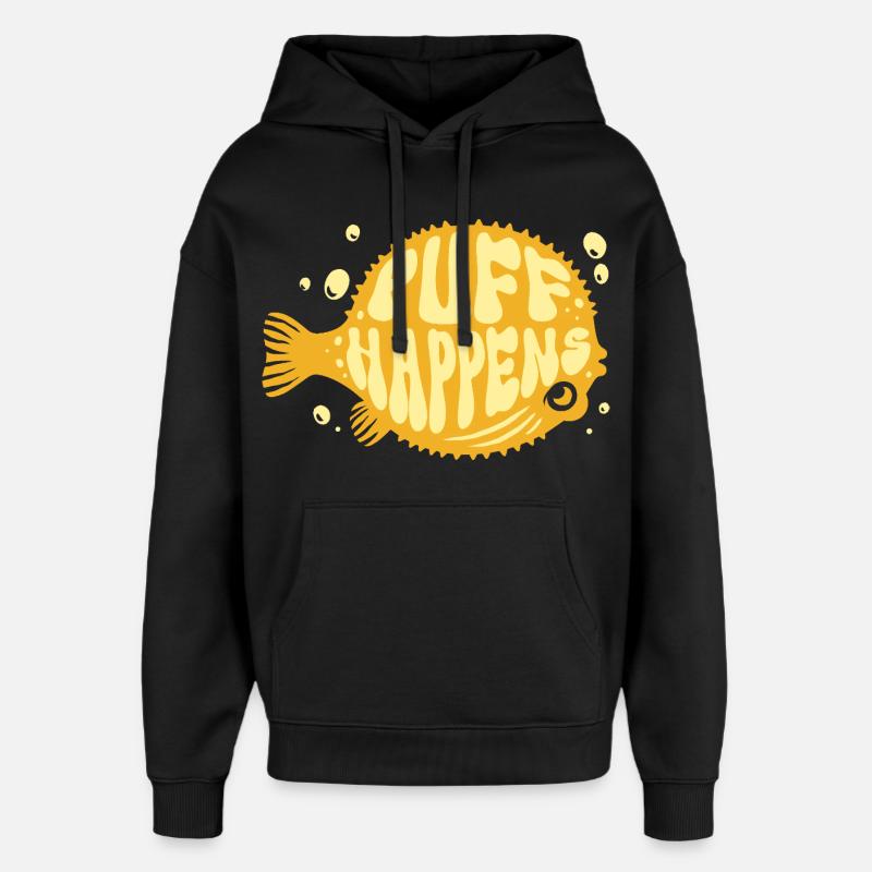 Le Poisson-Globe Suff Arrive - Sweat à capuche unisexe Stanley/Stella Oversized - noir