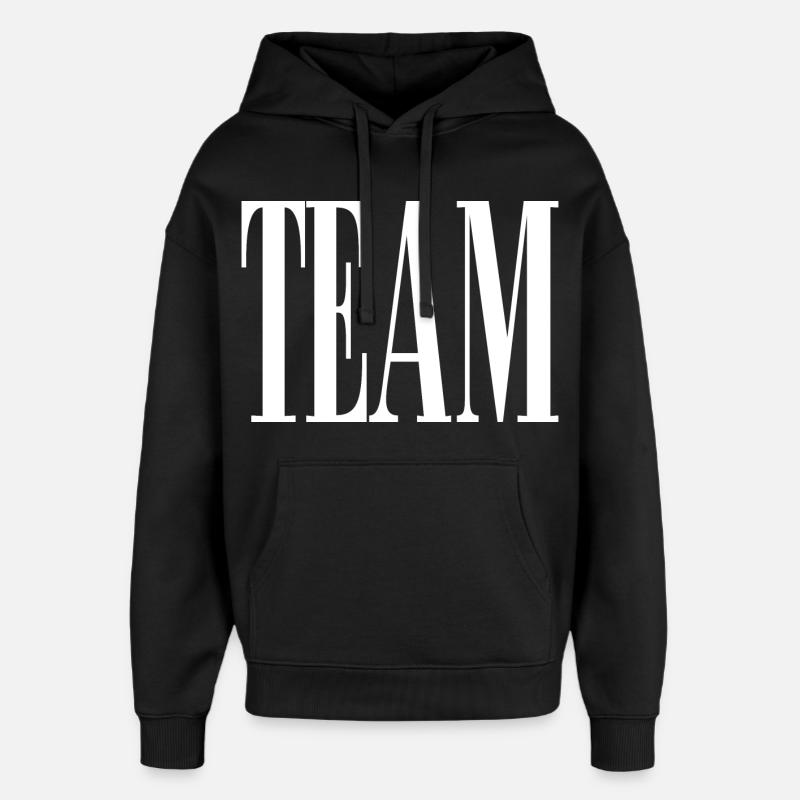 Équipe - Sweat à capuche unisexe Stanley/Stella Oversized - noir