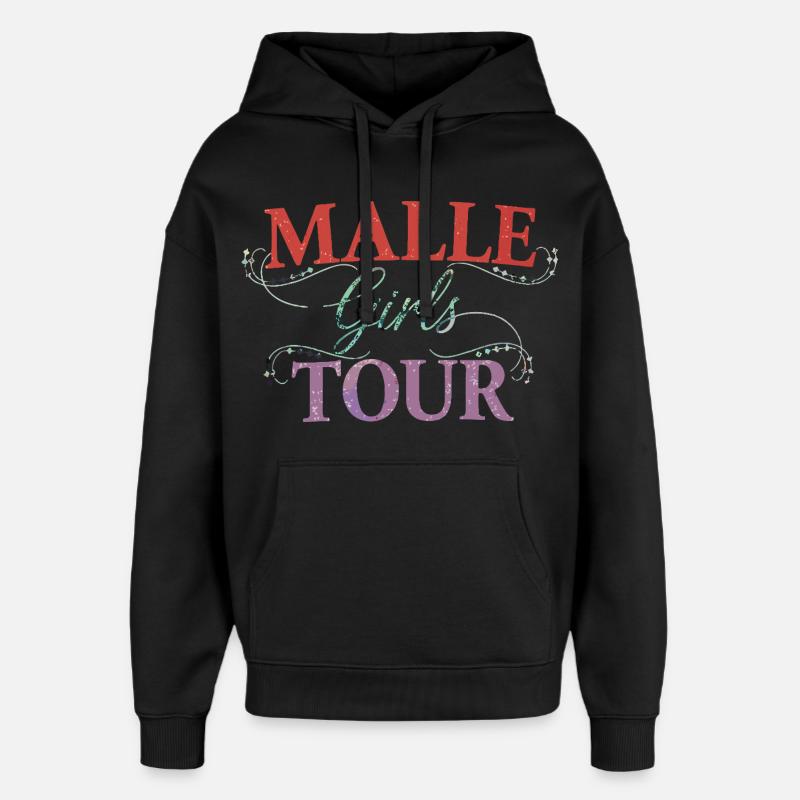 Visite de Malle Girls - Sweat à capuche unisexe Stanley/Stella Oversized - noir