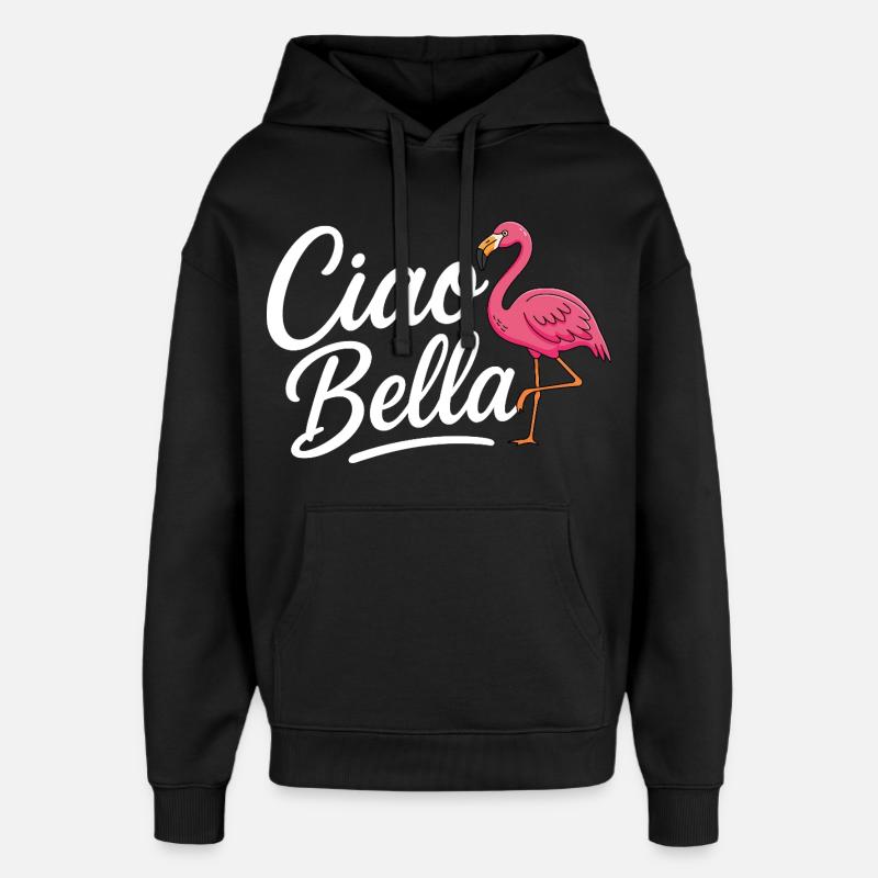 Ciao Bella - Sweat à capuche unisexe Stanley/Stella Oversized - noir