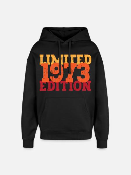 Millésime 1973 - Sweat à capuche unisexe Stanley/Stella Oversized - noir