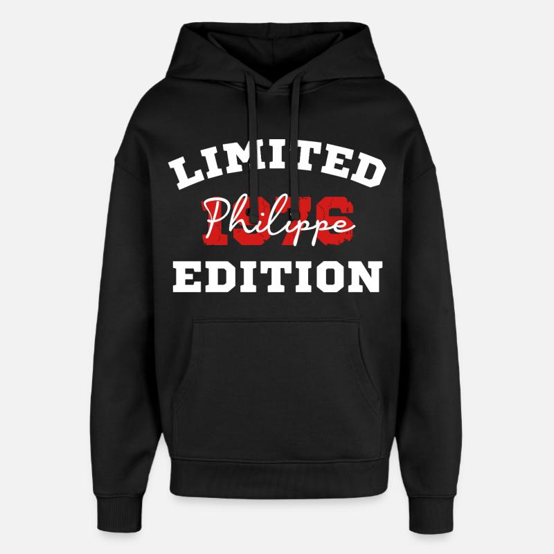 Limited 1976 Philippe Edition - Oversized Unisex Hoodie by Stanley/Stella - black