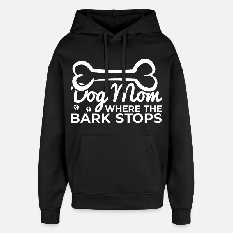 Drôle de chien mère - Sweat à capuche unisexe Stanley/Stella Oversized - noir