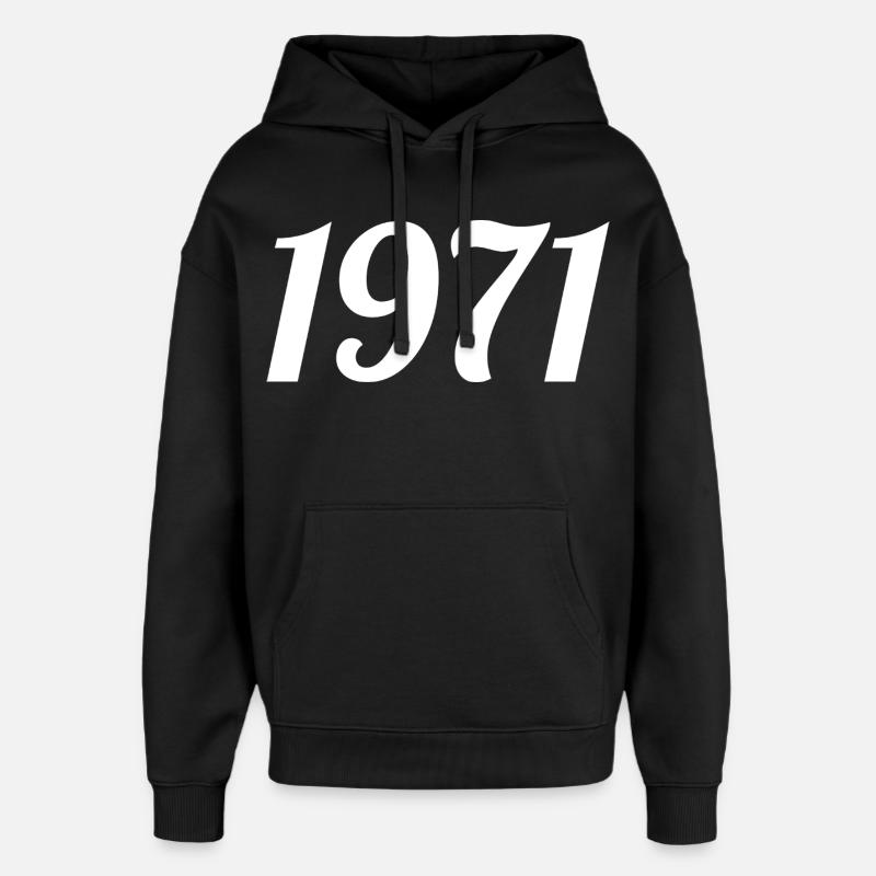 1971 - Sweat à capuche unisexe Stanley/Stella Oversized - noir
