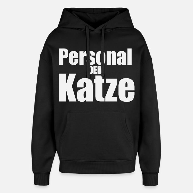 Personal-der-katze - Oversized Unisex Hoodie von Stanley/Stella - Schwarz