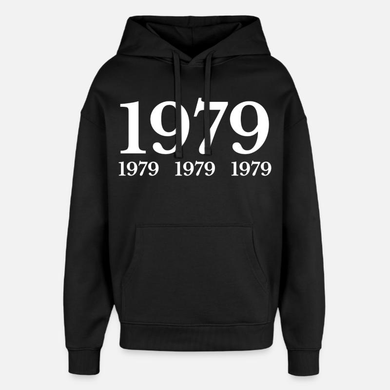 1979 - Sweat à capuche unisexe Stanley/Stella Oversized - noir