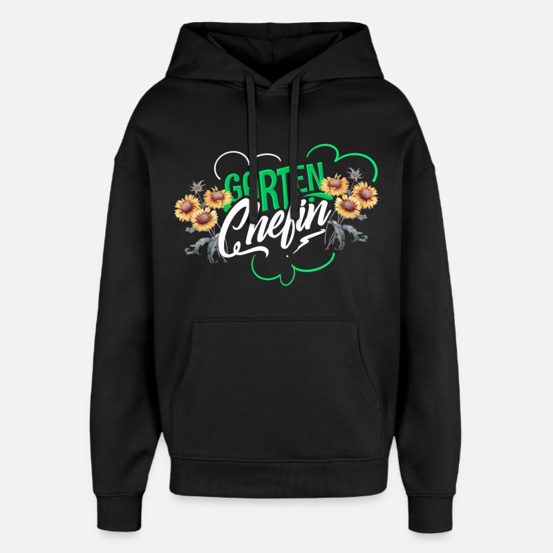 Chef de jardin - Sweat à capuche unisexe Stanley/Stella Oversized - noir