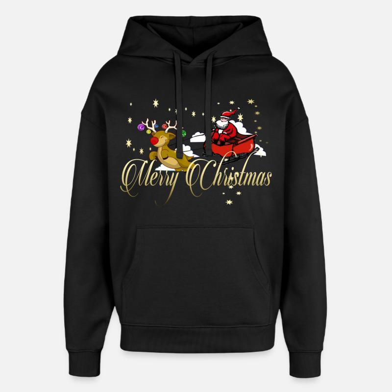 Joyeux Noël - Sweat à capuche unisexe Stanley/Stella Oversized - noir