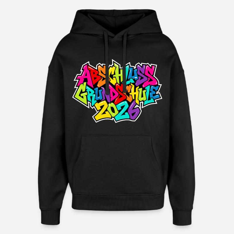 Primary school graduation 2026 - Oversized Unisex Hoodie by Stanley/Stella - black