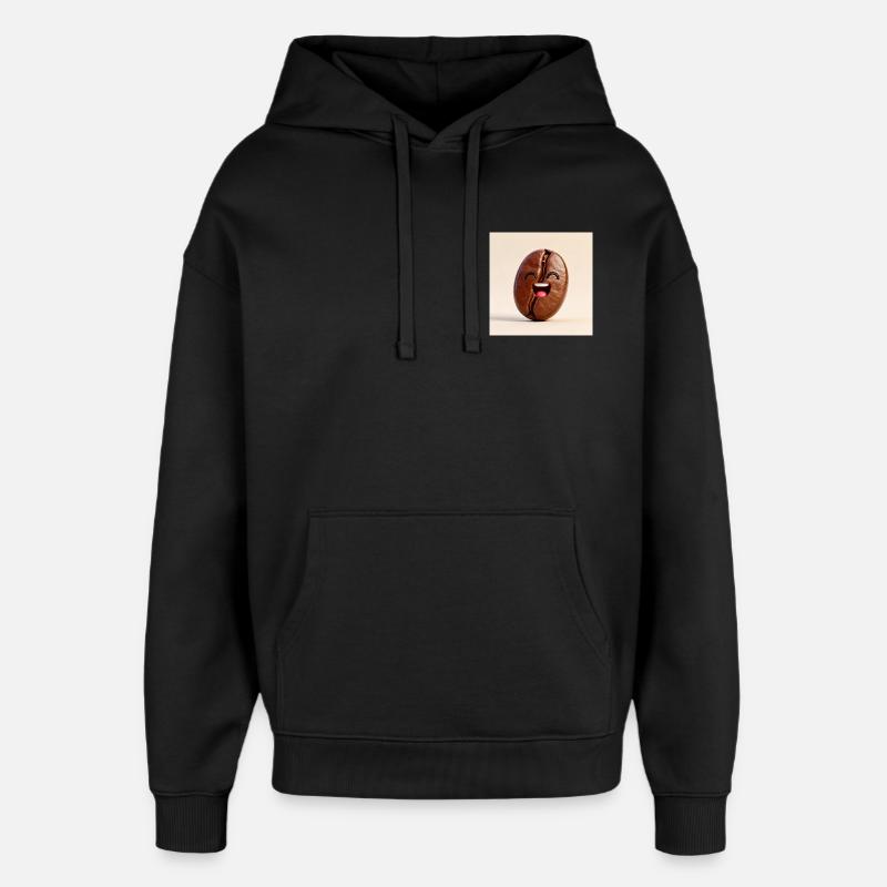 Grain de Café Rieur - Sweat à capuche unisexe Stanley/Stella Oversized - noir