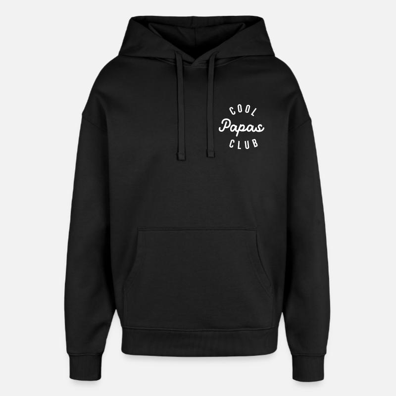Cool Papas Club - Sweat à capuche unisexe Stanley/Stella Oversized - noir