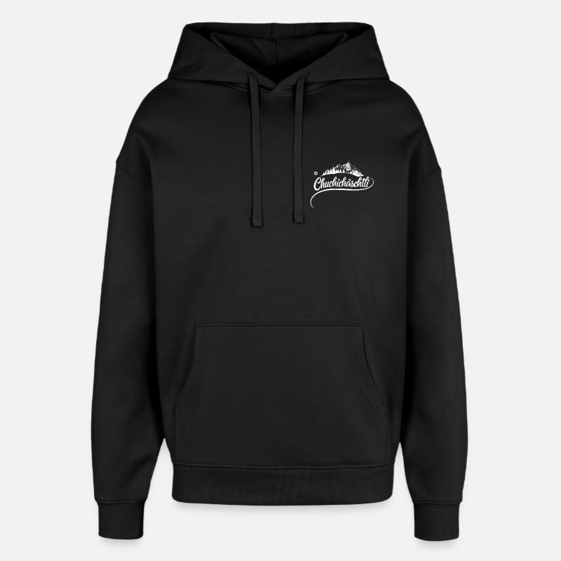 Chuchichäschtli - Schweizer Kultbegriff - Oversized Unisex Hoodie von Stanley/Stella - Schwarz