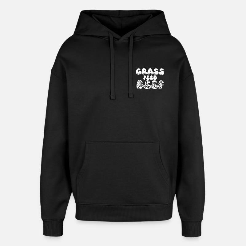 Grass Feed Beef - Oversized Unisex Hoodie von Stanley/Stella - Schwarz