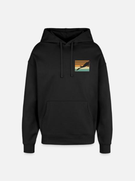 Diver Flag - Oversized Unisex Hoodie von Stanley/Stella - Schwarz