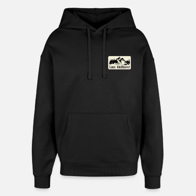 HOBBY KLETTERN BERGE - Oversized Unisex Hoodie von Stanley/Stella - Schwarz