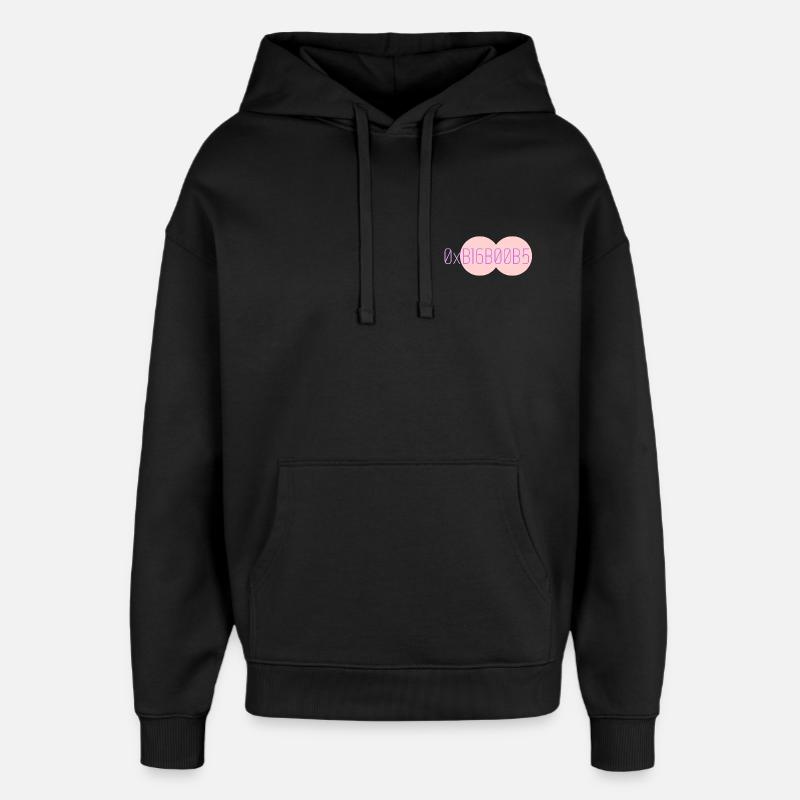 0xB16B00B5 Leetspeak - Sweat à capuche unisexe Stanley/Stella Oversized - noir