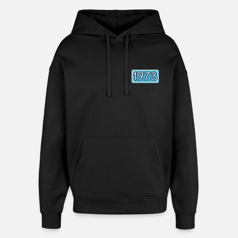 Année de naissance 1973 - Sweat à capuche unisexe Stanley/Stella Oversized - noir