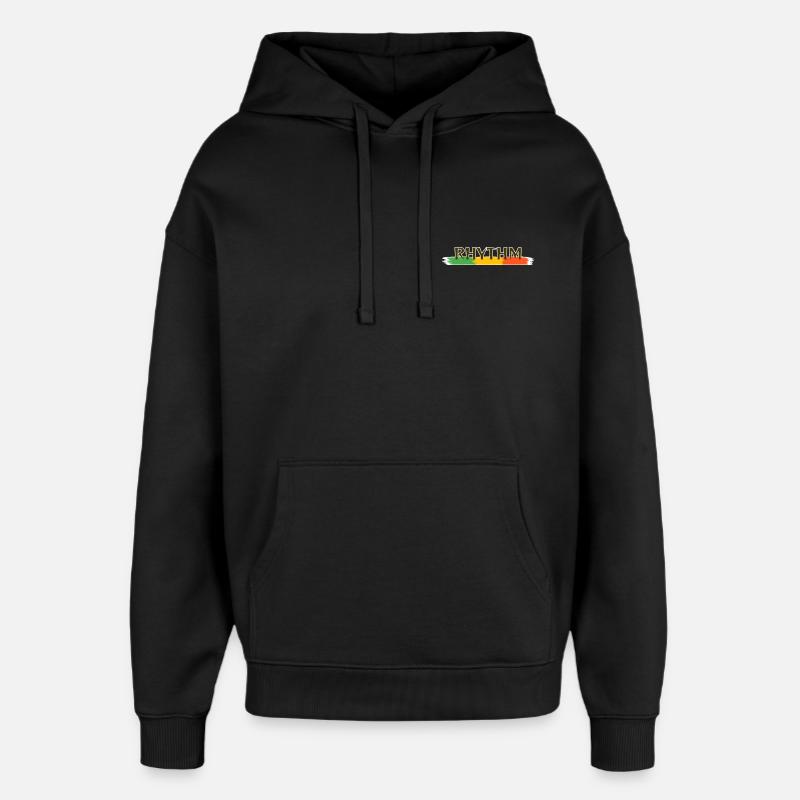 Rythme reggae - Sweat à capuche unisexe Stanley/Stella Oversized - noir