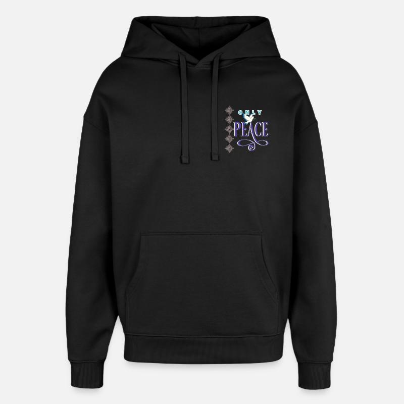 Colombe de la paix - Sweat à capuche unisexe Stanley/Stella Oversized - noir