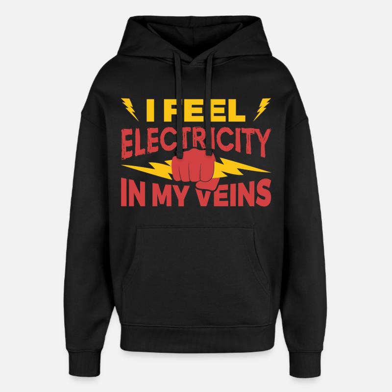 Electrical engineering - Oversized Unisex Hoodie by Stanley/Stella - black