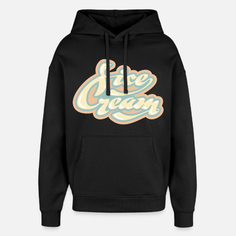 Tourbillon de glace - Sweat à capuche unisexe Stanley/Stella Oversized - noir