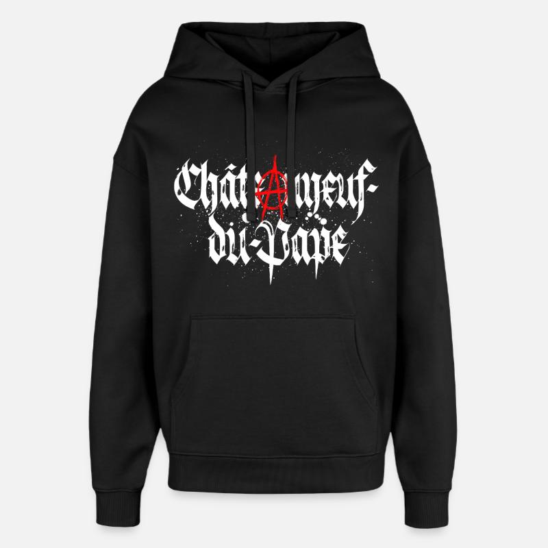 Chateauneuf-du-pape_anarchie - Oversized Unisex Hoodie von Stanley/Stella - Schwarz