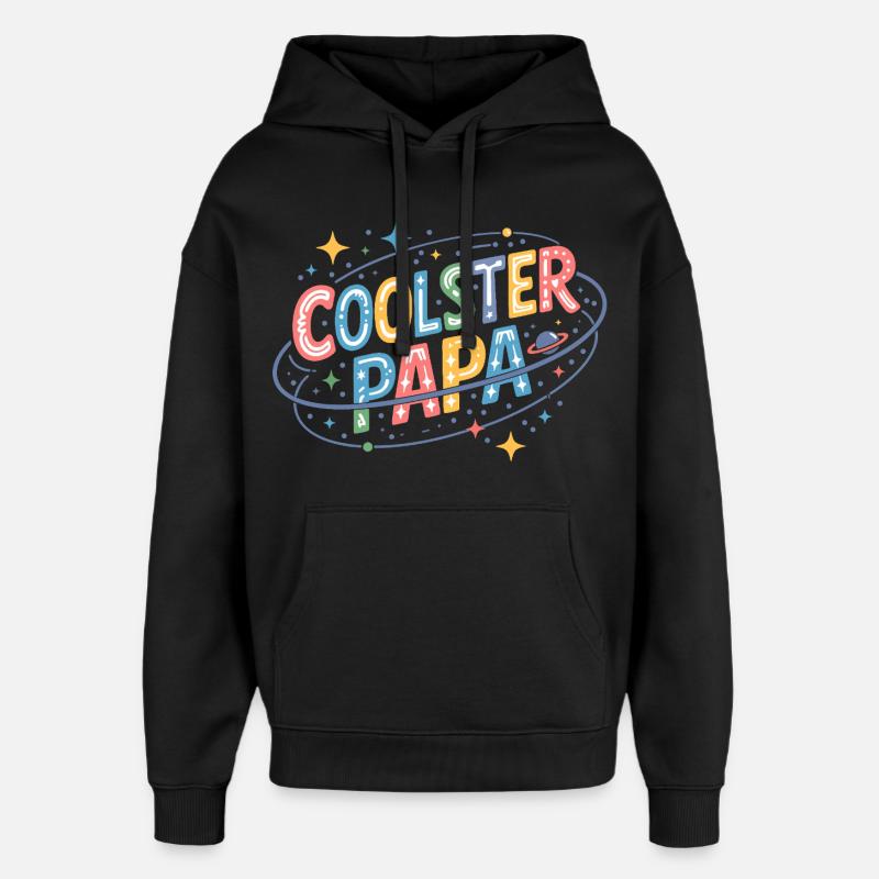 Coolster Papa Space-Design - Oversized Unisex Hoodie von Stanley/Stella - Schwarz