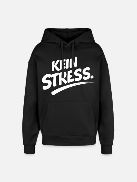 IM FLOW Shirt – Minimal Statement - Oversized Unisex Hoodie von Stanley/Stella - Schwarz