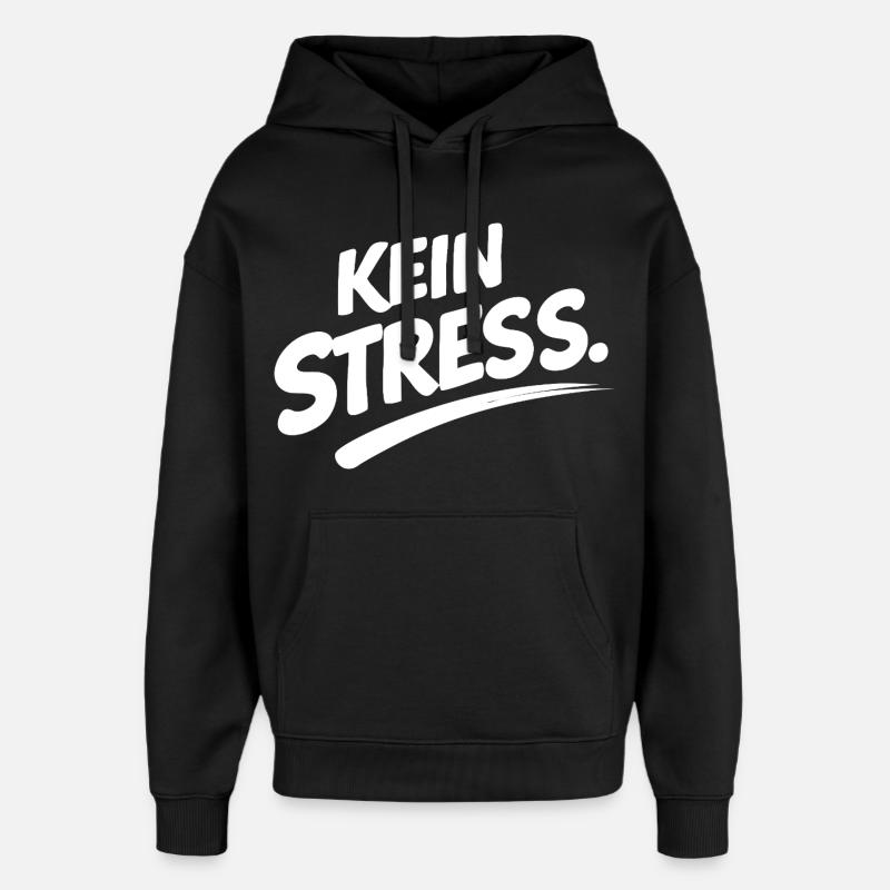 IM FLOW Shirt – Minimal Statement - Oversized Unisex Hoodie von Stanley/Stella - Schwarz