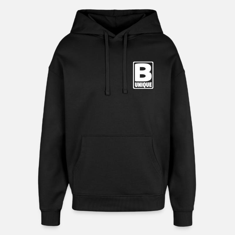 B Unique - Oversized Unisex Hoodie von Stanley/Stella - Schwarz
