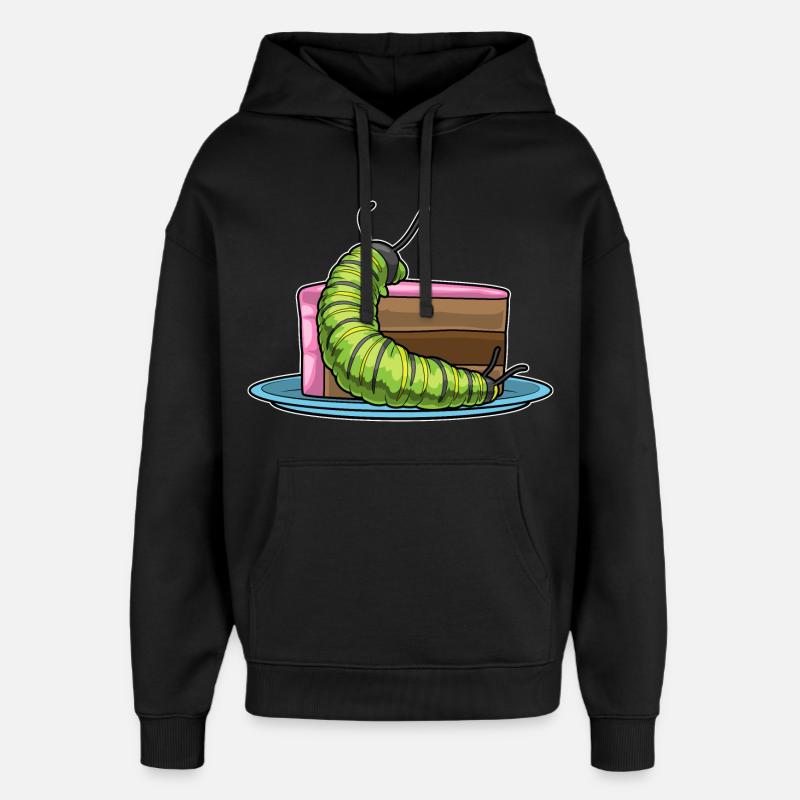 Raupe Kuchen - Oversized Unisex Hoodie von Stanley/Stella - Schwarz
