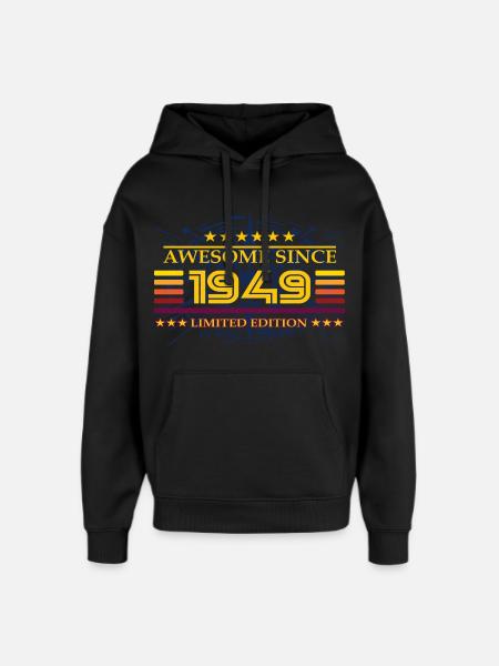 Awesome since 1949 Limited Edition - Oversized Unisex Hoodie von Stanley/Stella - Schwarz