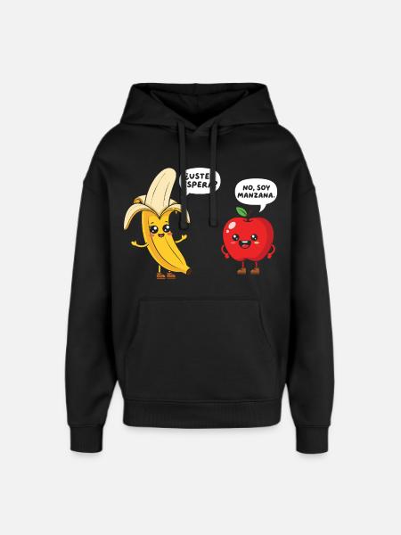 Funny Maestra School Spanish Teacher - Oversized Unisex Hoodie by Stanley/Stella - black
