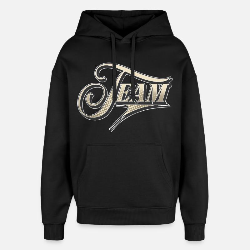 Équipe - Sweat à capuche unisexe Stanley/Stella Oversized - noir