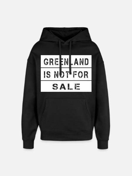 Le Groenland n’est pas à vendre - Sweat à capuche unisexe Stanley/Stella Oversized - noir