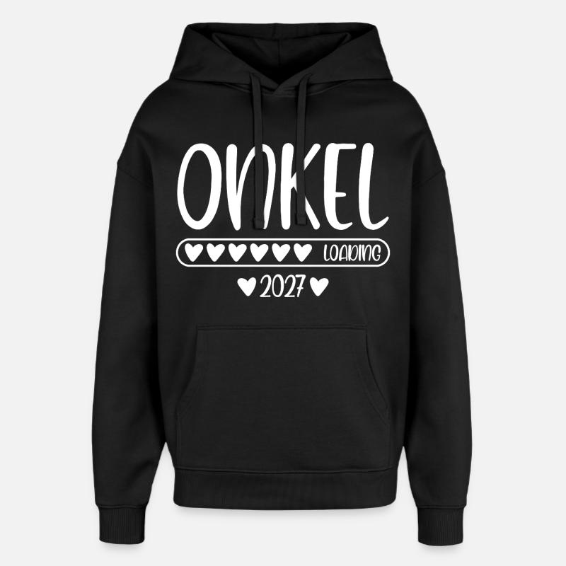 Onkel 2027 loading - Oversized Unisex Hoodie von Stanley/Stella - Schwarz