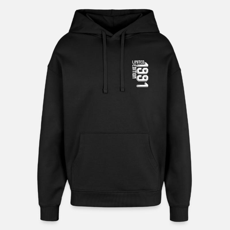 Logo audacieux en édition limitée - Sweat à capuche unisexe Stanley/Stella Oversized - noir