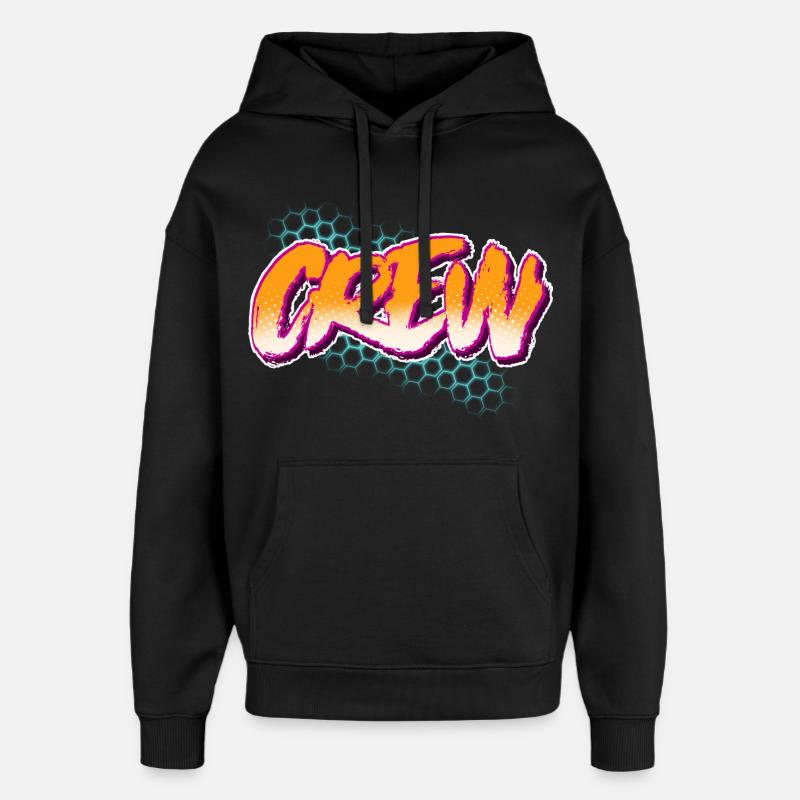 Équipage - Sweat à capuche unisexe Stanley/Stella Oversized - noir