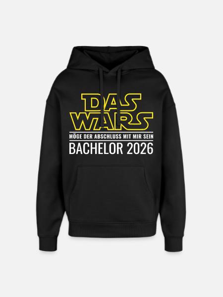 Bachelor 2026 Das wars - Oversized Unisex Hoodie von Stanley/Stella - Schwarz