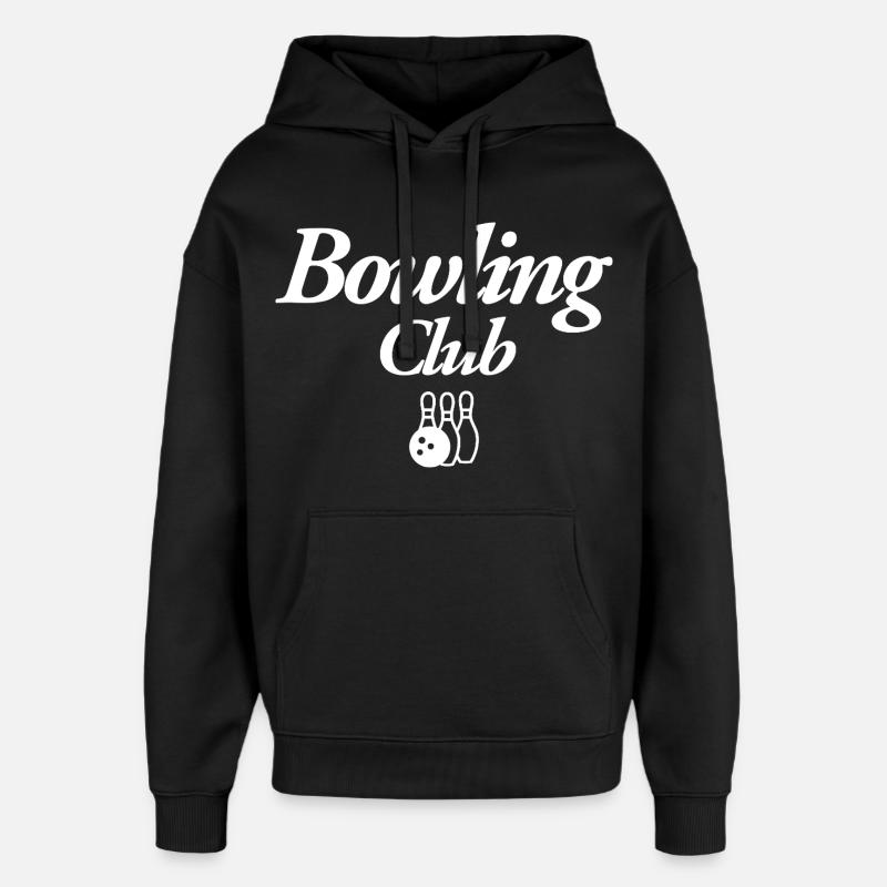 Bowling Club - Sweat à capuche unisexe Stanley/Stella Oversized - noir