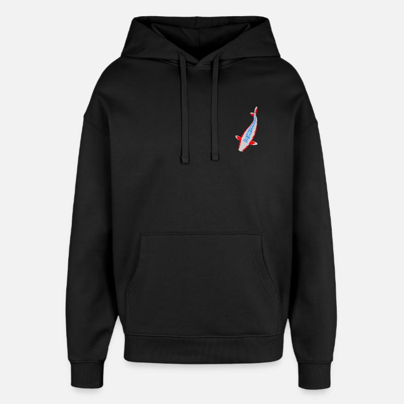 Koi - Nishikigoi - Sweat à capuche unisexe Stanley/Stella Oversized - noir