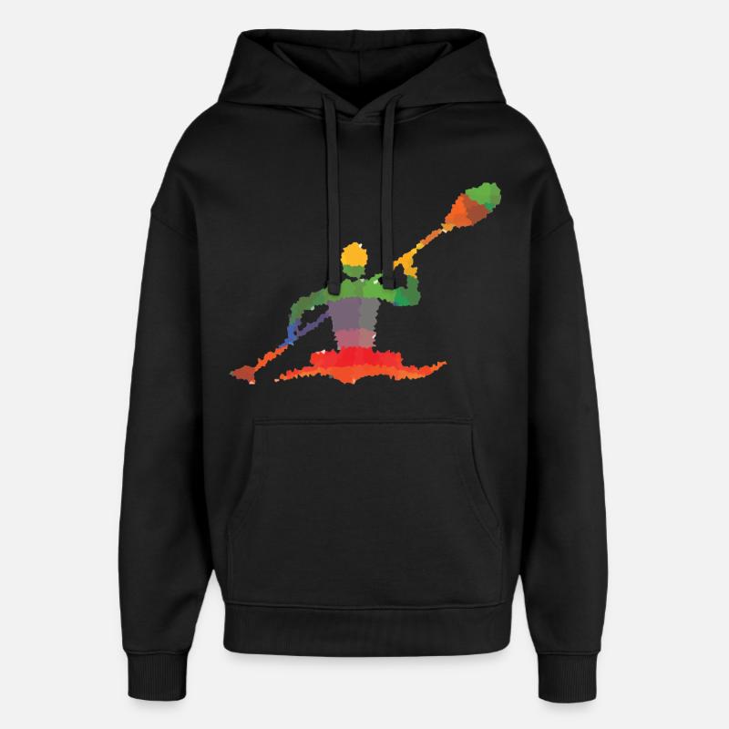 Saint-Kanut - Sweat à capuche unisexe Stanley/Stella Oversized - noir