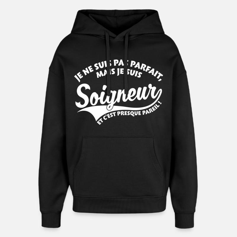 Parfait Soigneur - Sweat à capuche unisexe Stanley/Stella Oversized - noir