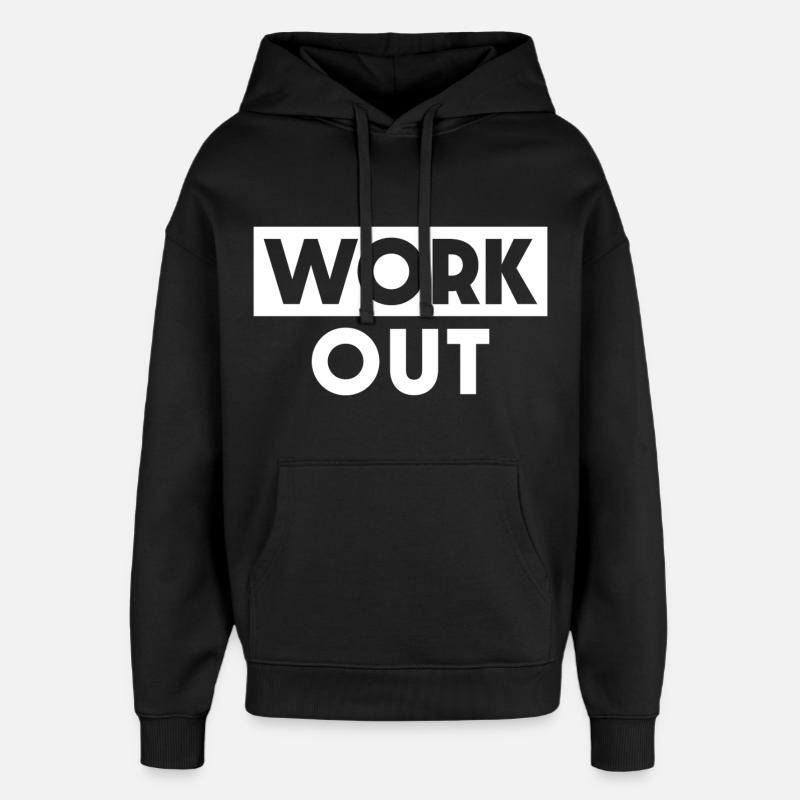 Travailler - Sweat à capuche unisexe Stanley/Stella Oversized - noir