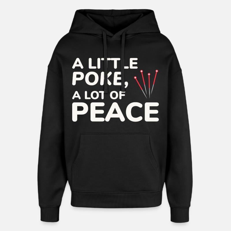 Licensed TCM Practitioner Expert Calming - Oversized Unisex Hoodie by Stanley/Stella - black