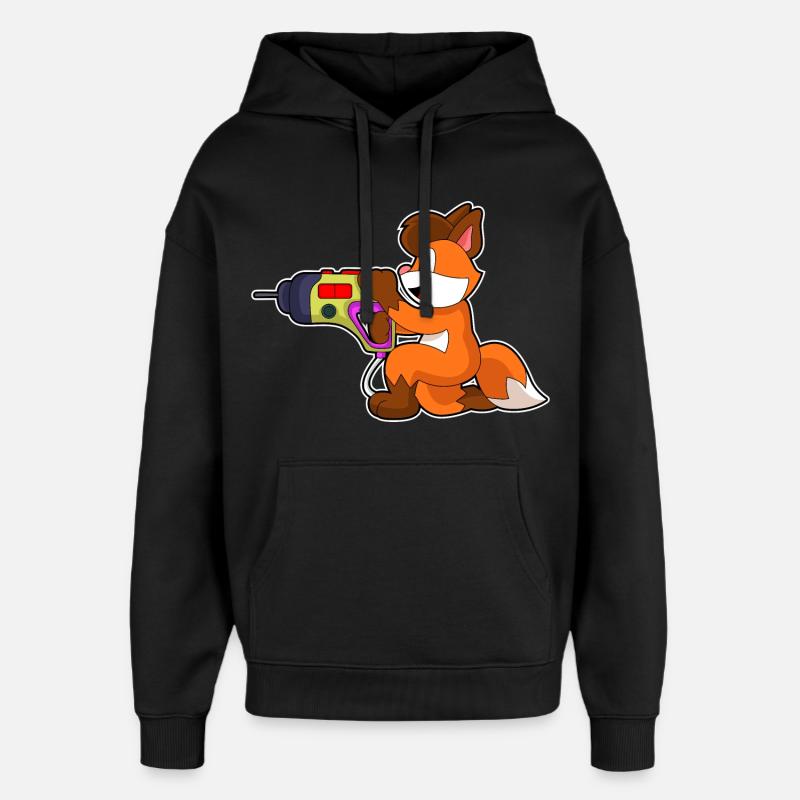 Fuchs Craftsman Drill - Sweat à capuche unisexe Stanley/Stella Oversized - noir